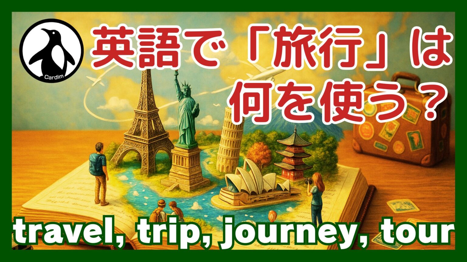 「旅行に行く」は英語で何と言う？TravelとTripの違いと実践表現