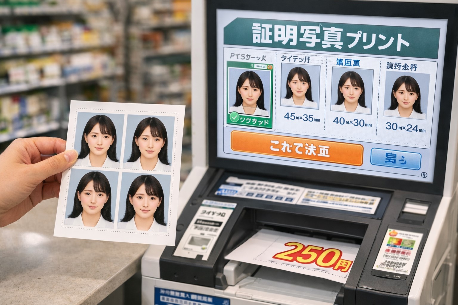 セブンネットプリント証明写真200円の秘密！街頭機との違いと印刷手順