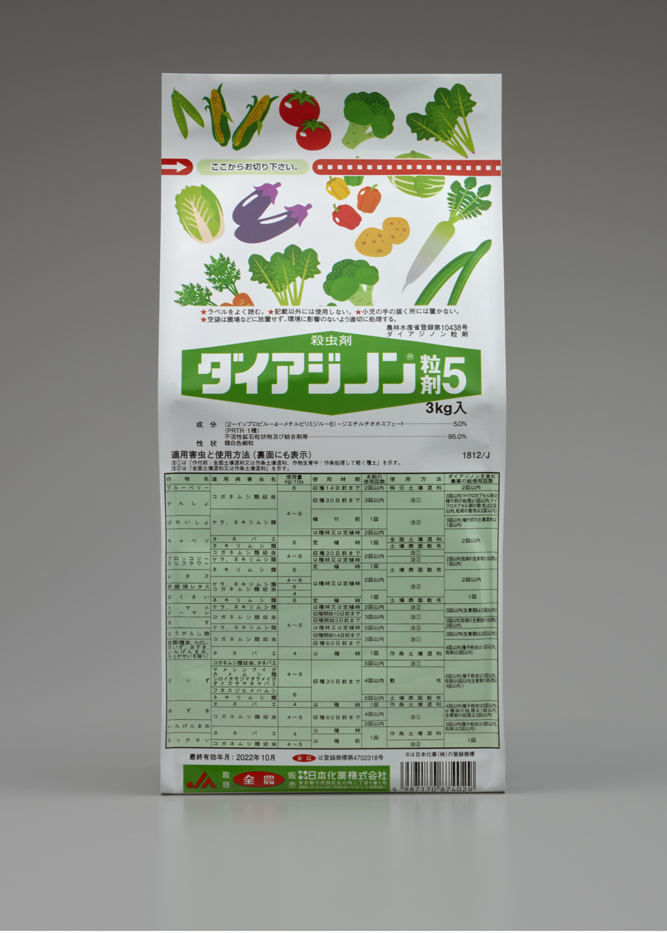 ダイアジノン粒剤5の真実！ネキリムシを根絶する散布時期と使用量