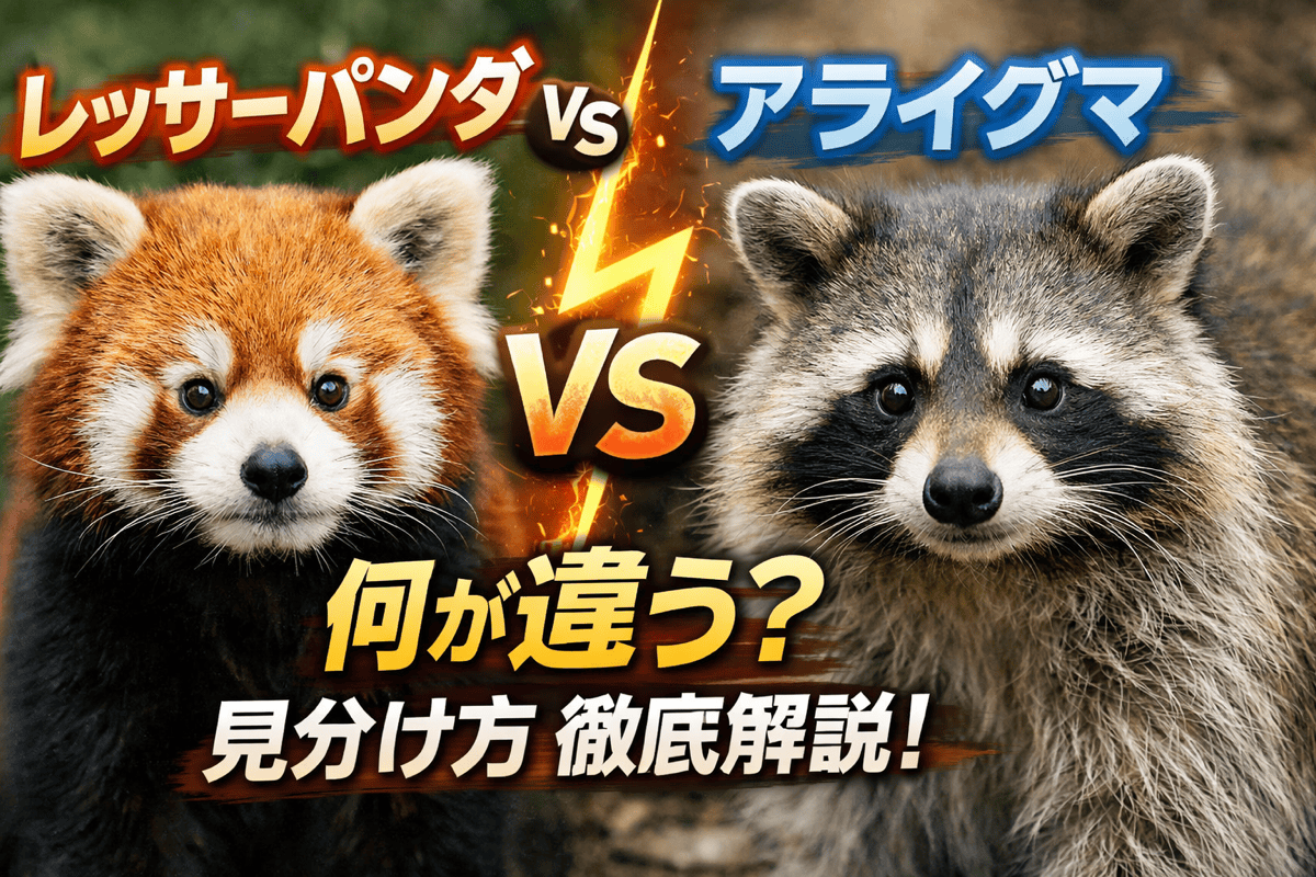 アライグマとレッサーパンダの違いを徹底解剖！見分け方と生態の真相