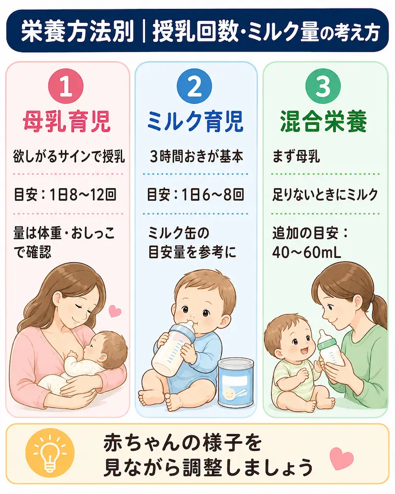 混合ミルクの量は足りてる？母乳後の追加量と飲ませすぎを防ぐ新基準