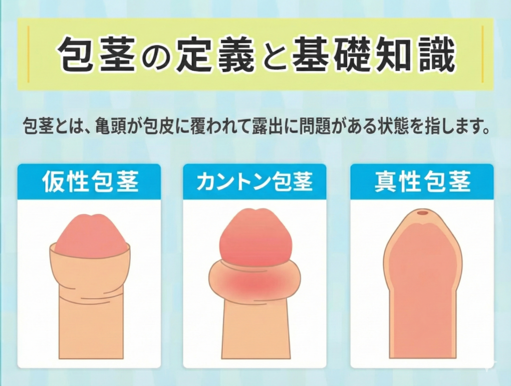 カントン包茎の見分け方と危険なサイン｜仮性との違いと緊急対処法