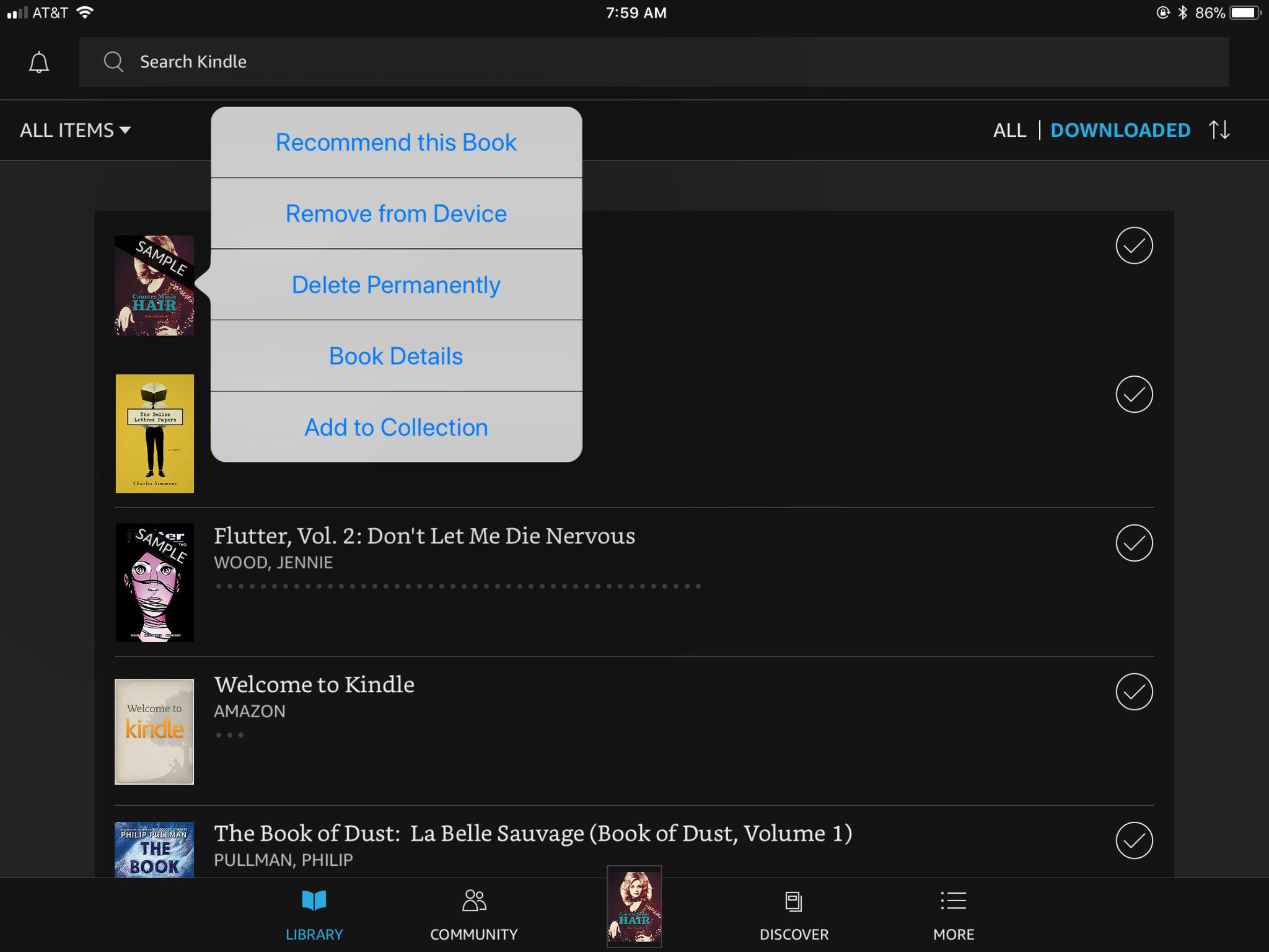 Delete a Book from Kindle Library