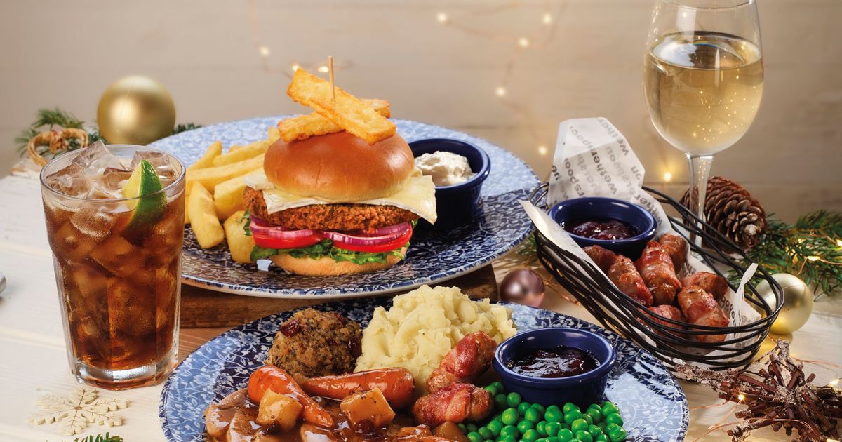 Wetherspoons Has Launched Its New Christmas Menu for 2026