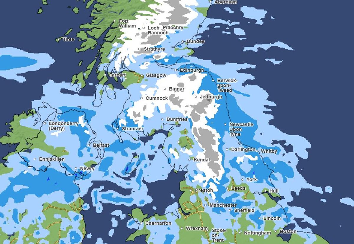 The Uk Braces for Widespread Snow Coverage Beginning Early February