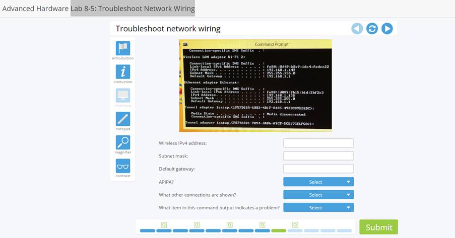 Advanced Hardware Lab 8-5: Troubleshoot Network Wiring