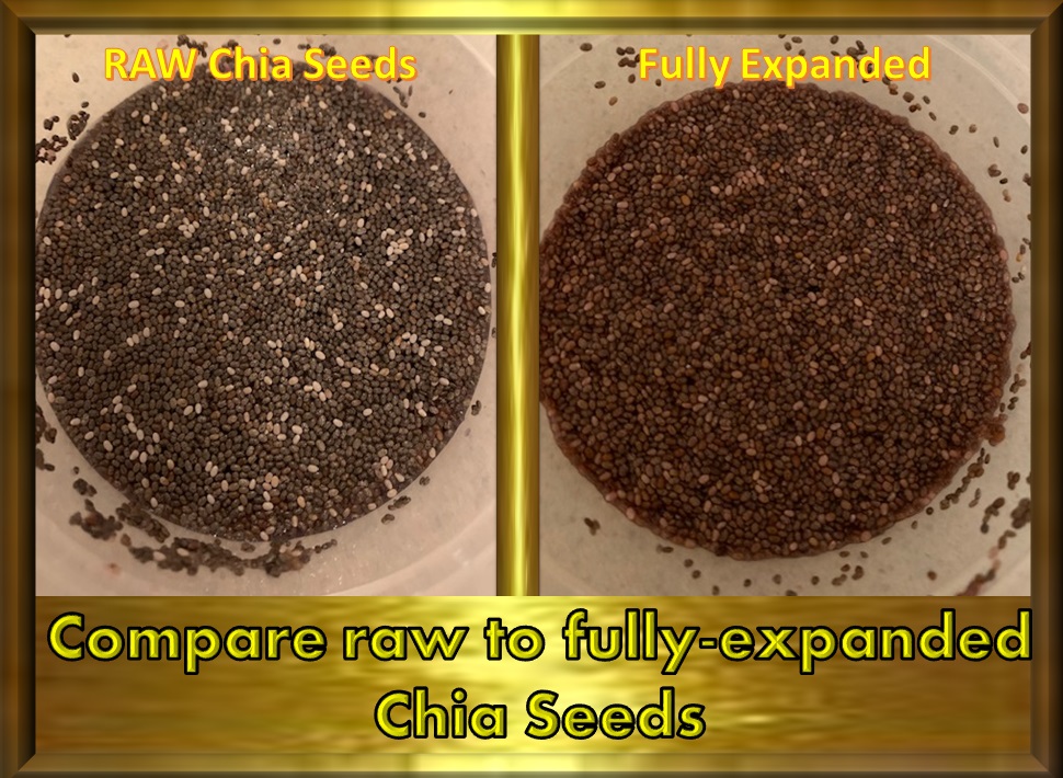 Fully Expanded Chia Seeds