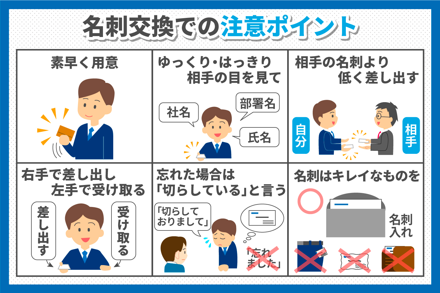 名刺の渡し方・受け取り方の正解｜実はNgな動作と同時交換の極意