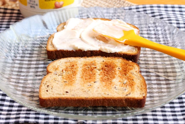 Toasting Bread with Mayo
