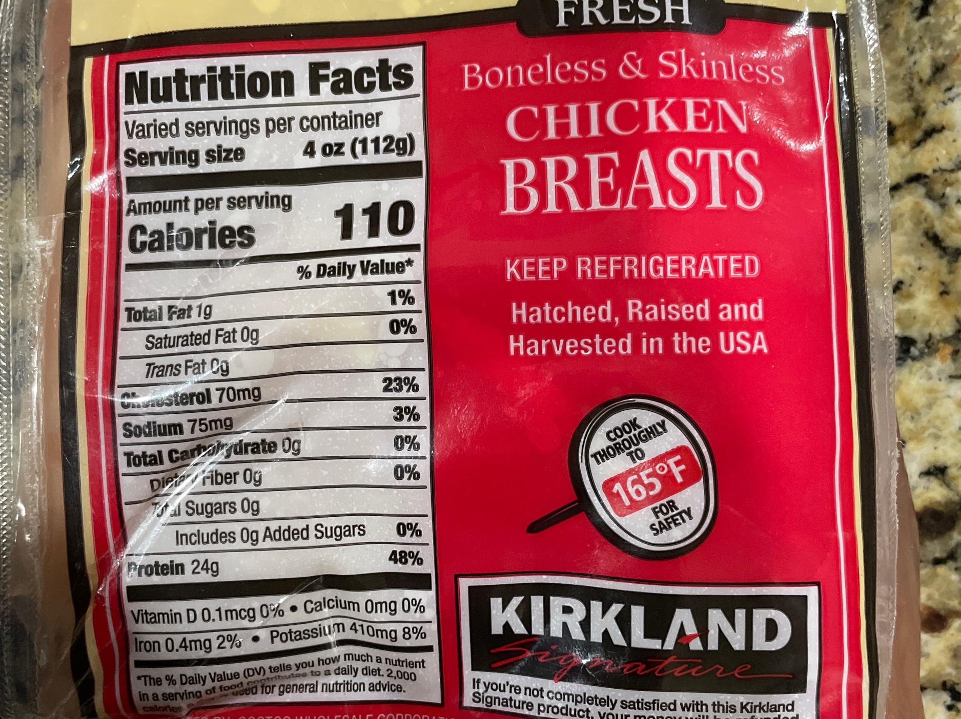 Boneless Skinless Chicken Breast Calories