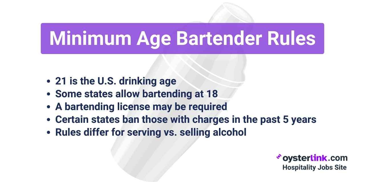 Age Requirement for Bartender