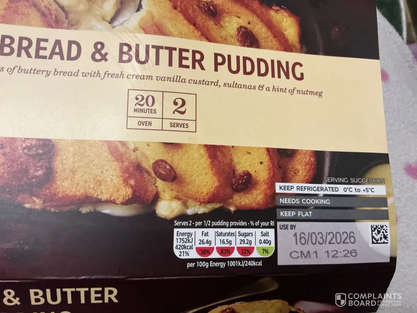 Bread and Butter Pudding Marks and Spencer
