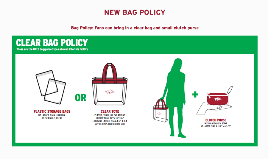 U of U Clear Bag Policy