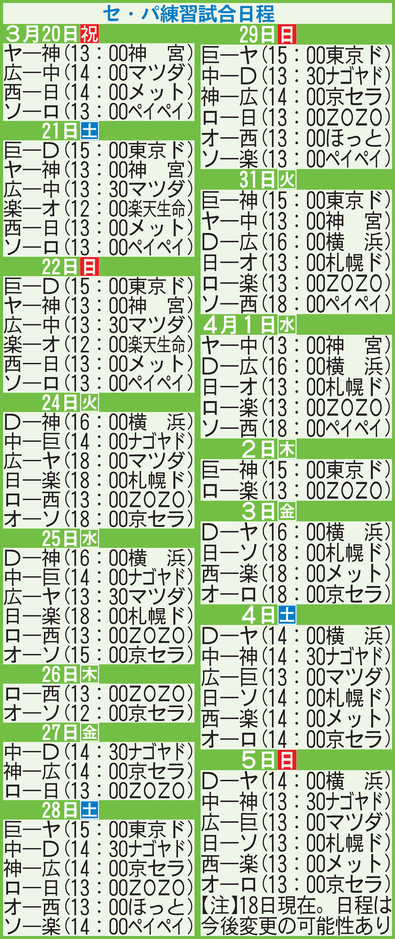 【2026年】プロ野球の試合日程と中継予定！予告先発から無料配信まで完全網羅
