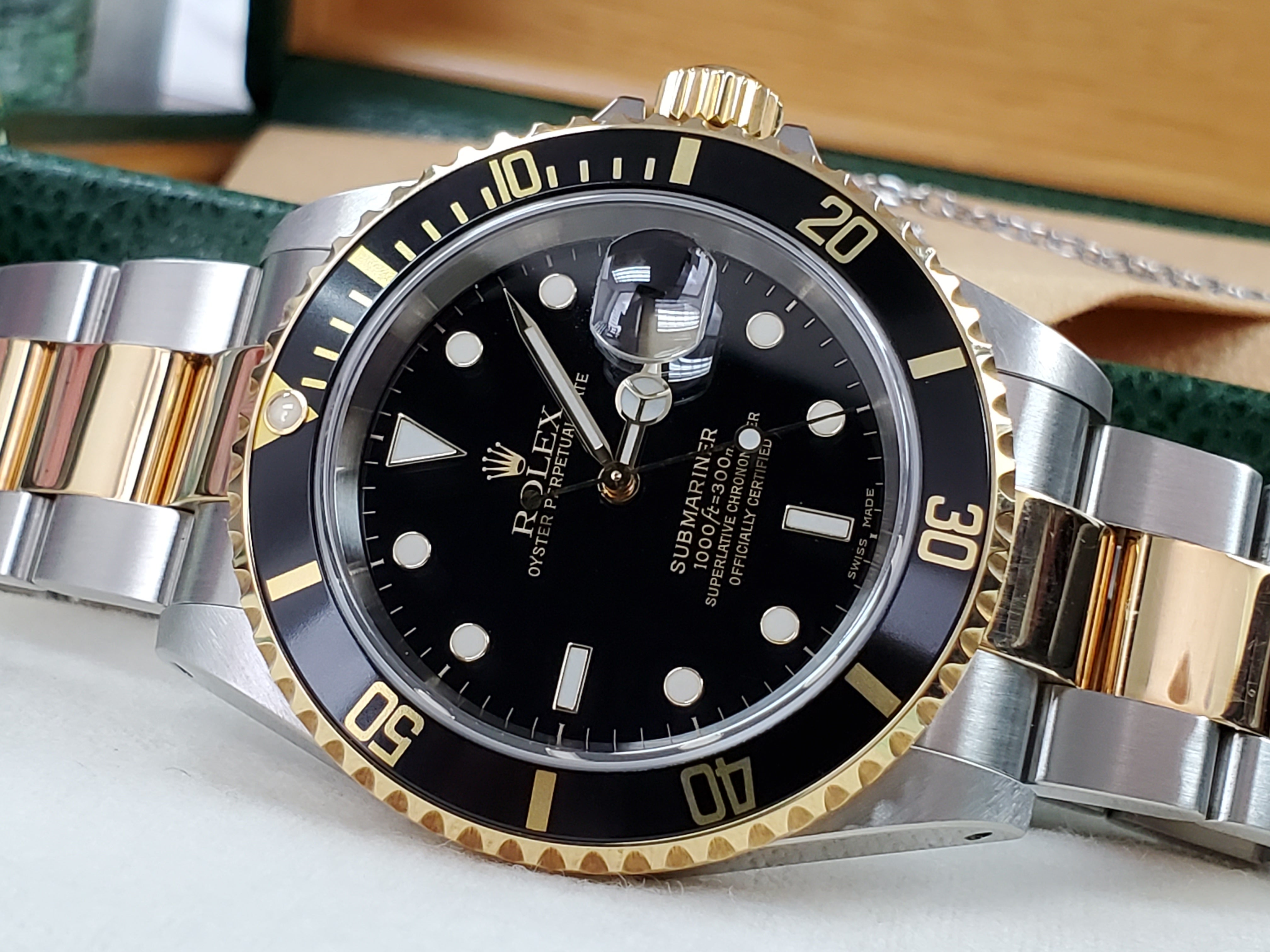 Rolex Silver and Gold Submariner