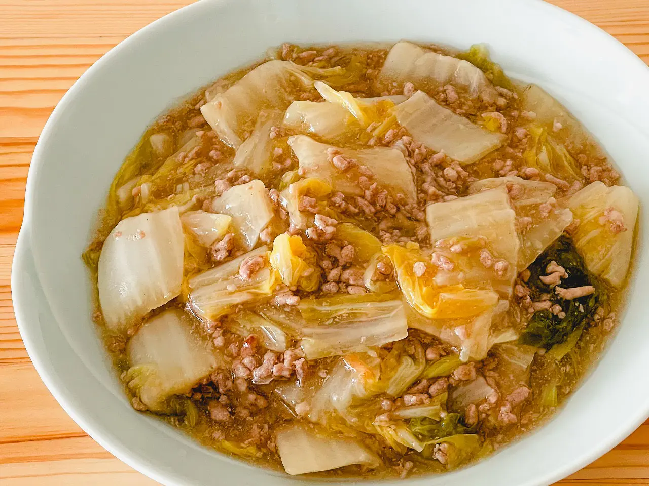白菜とひき肉のうま煮が水っぽくならない黄金比レシピと失敗回避術