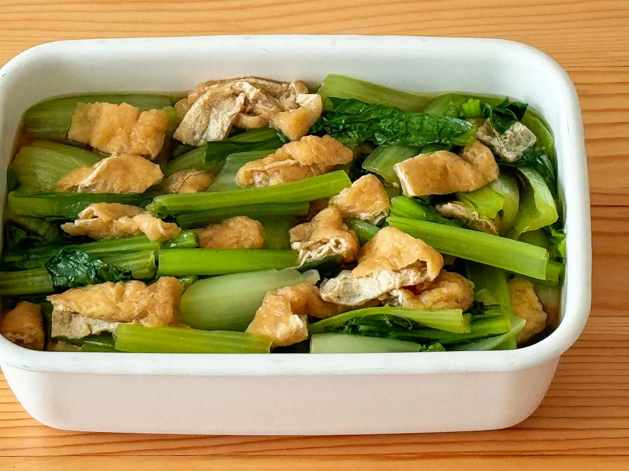 小松菜と油揚げレシピの黄金比｜味が薄くならないプロの極上副菜術