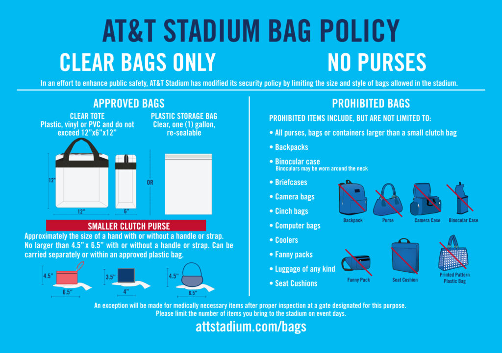 Super Bowl Stadium Bag Policy