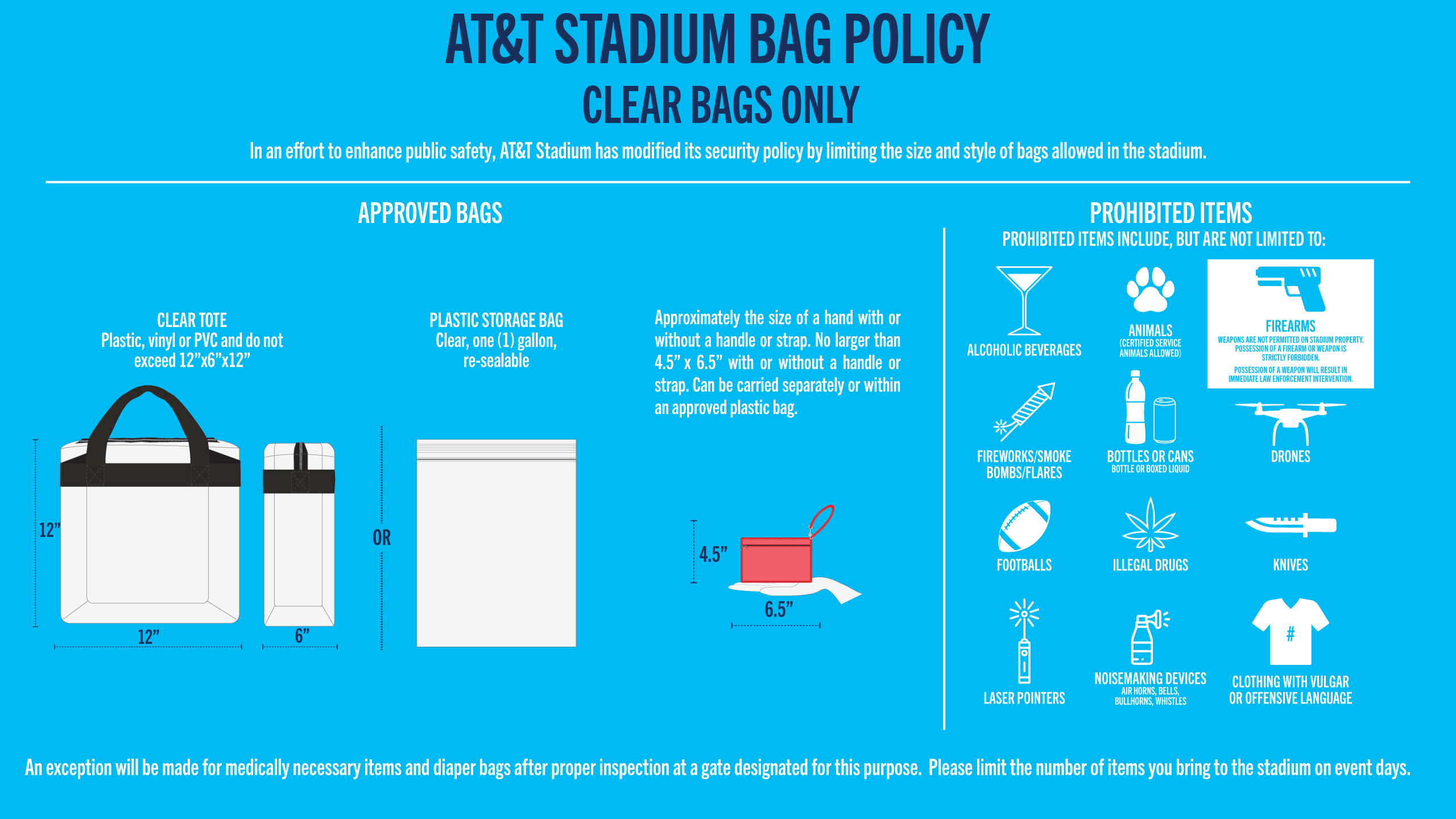 New York Giants Bag Policy