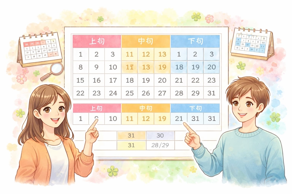 中旬とは何日から何日まで？上旬・下旬との違いや仕事で役立つマナー