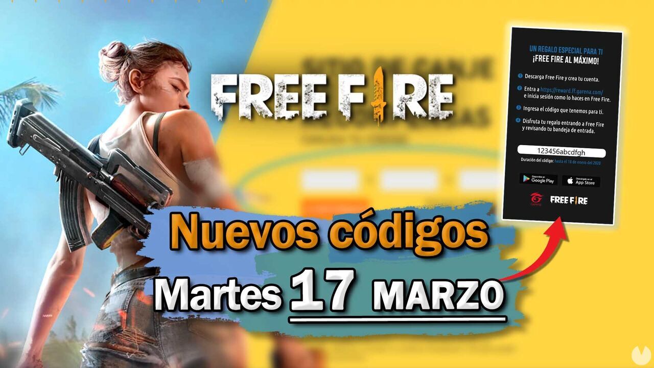 Codigos De Free Fire 17 De Marzo 2026