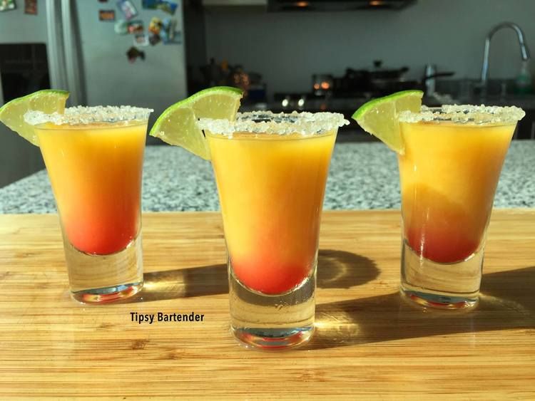 Mixed Shots with Tequila