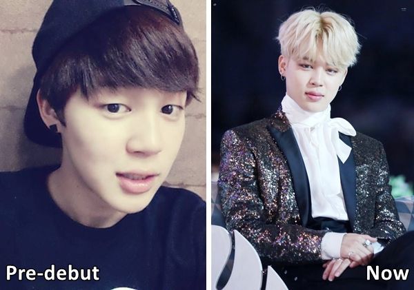 Predebut vs Now Park Jimin
