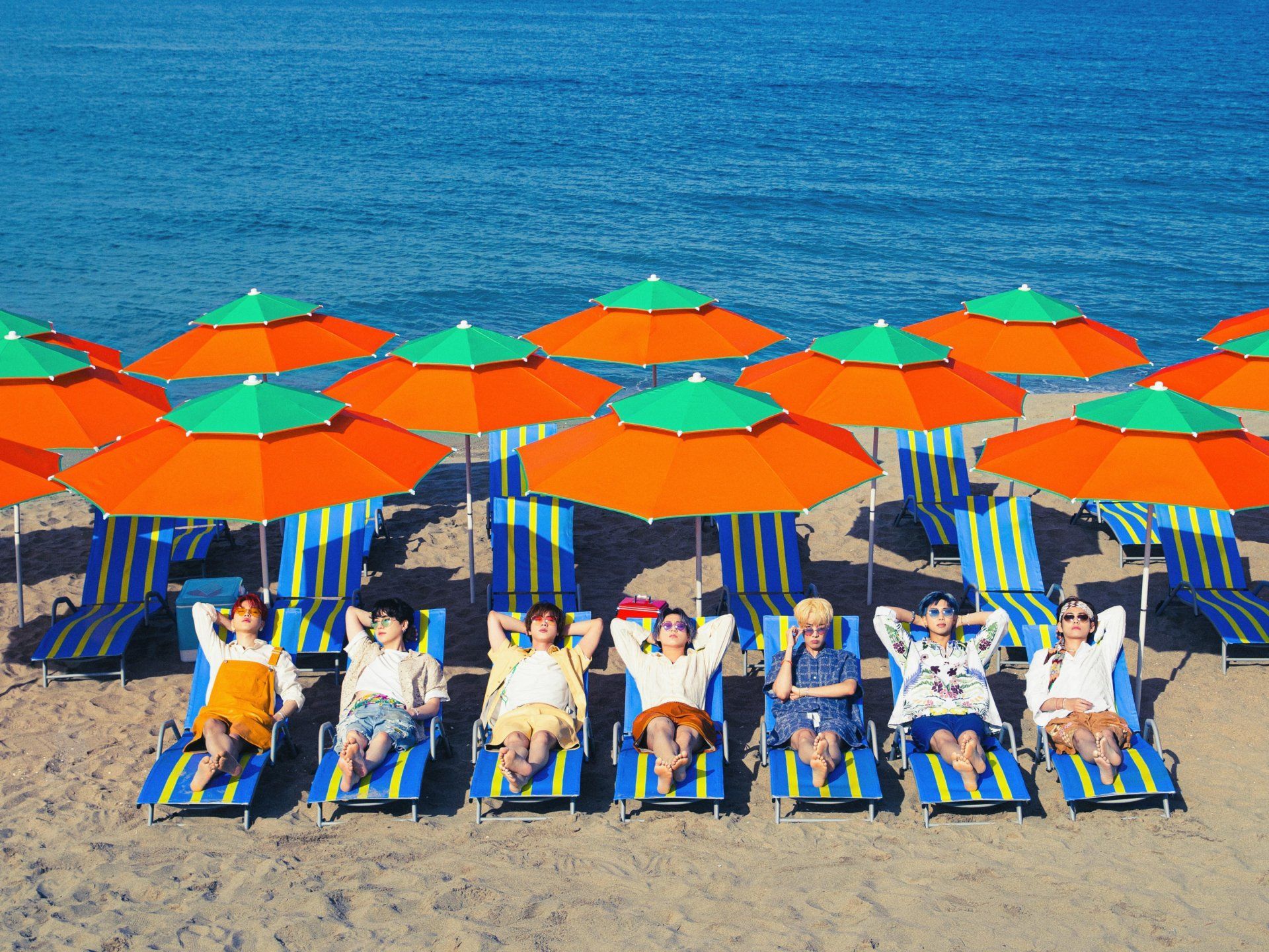 V of Bts at the Beach