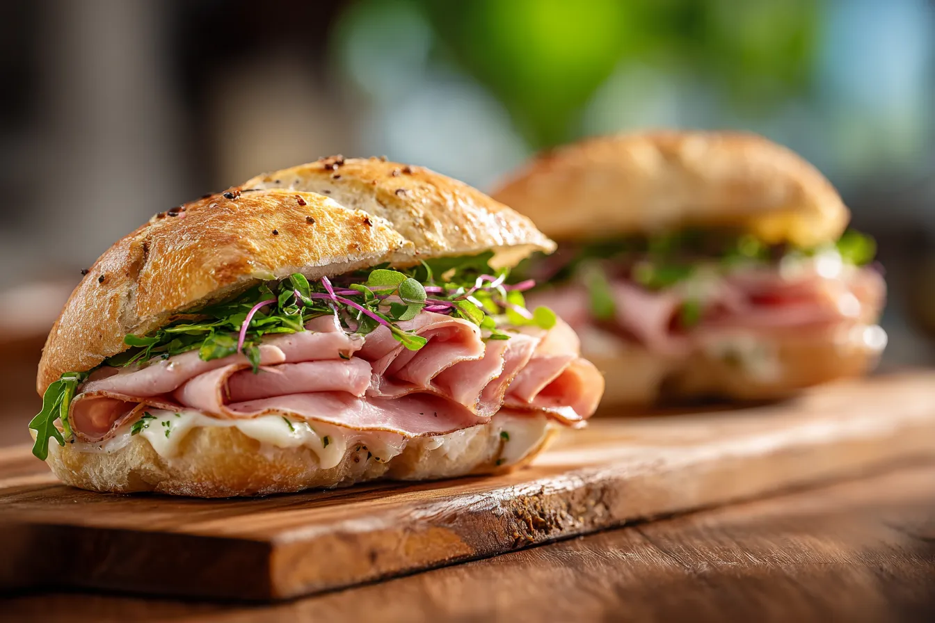 Mortadella Focaccia Sandwich Calories