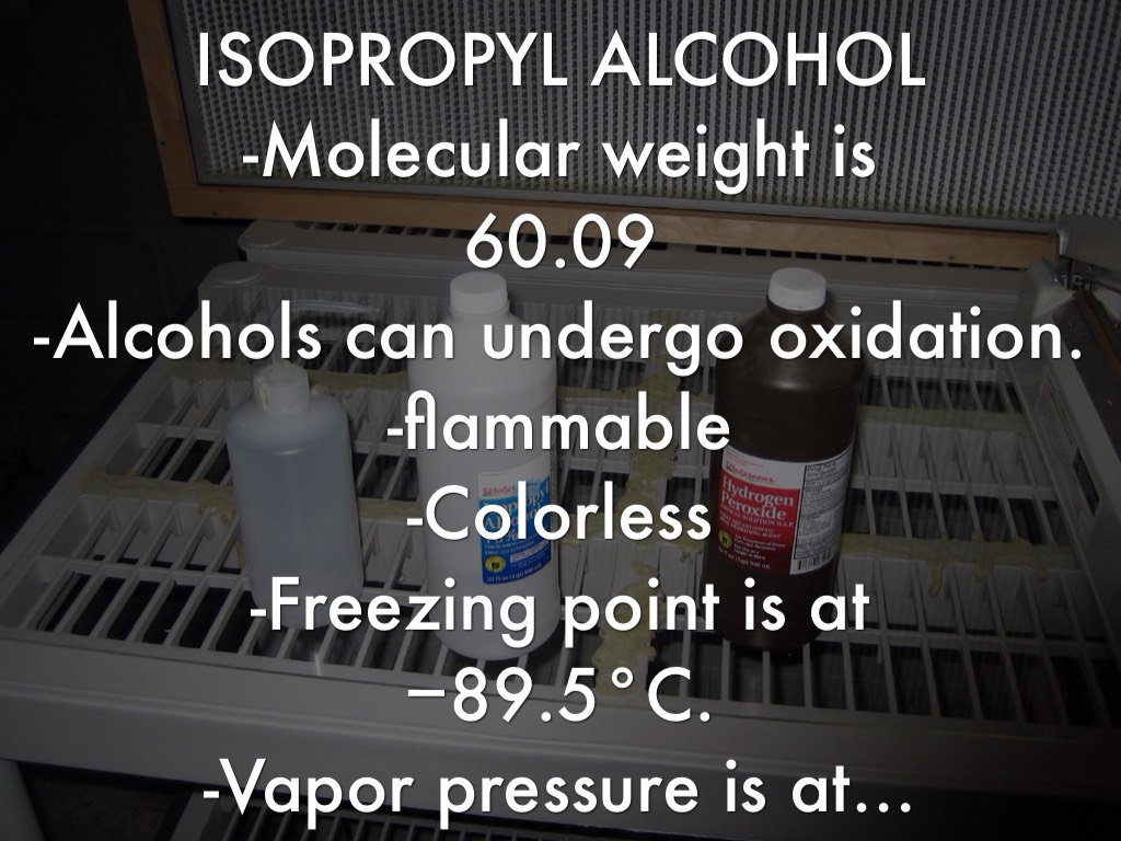 Isopropyl Alcohol Freezing Point
