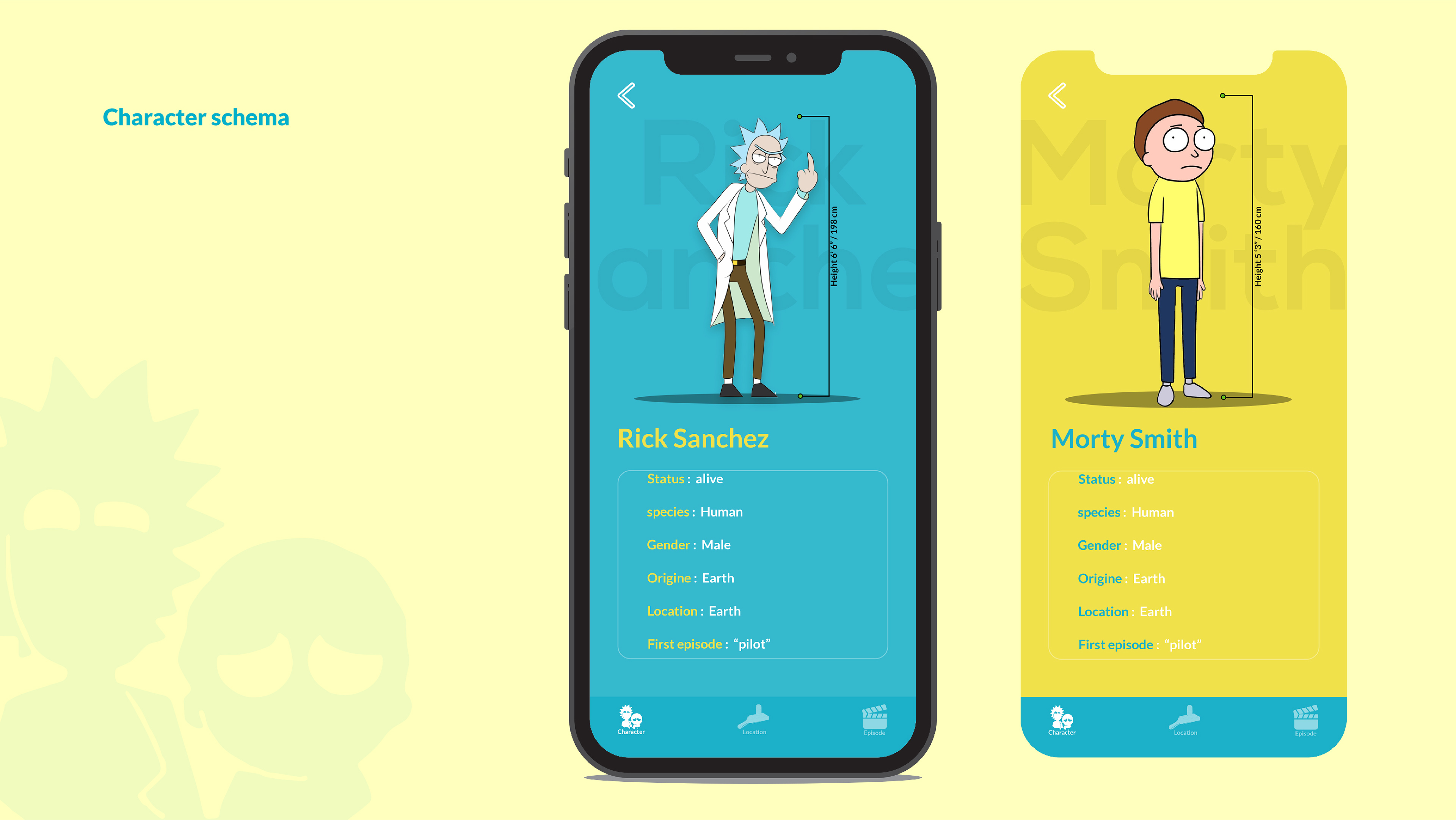 Develop an App Rick and Morty