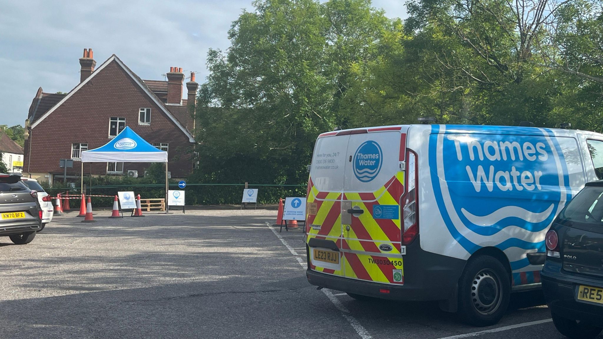 Thames Water Opened Second Bottled Water Station Amid Major Outage