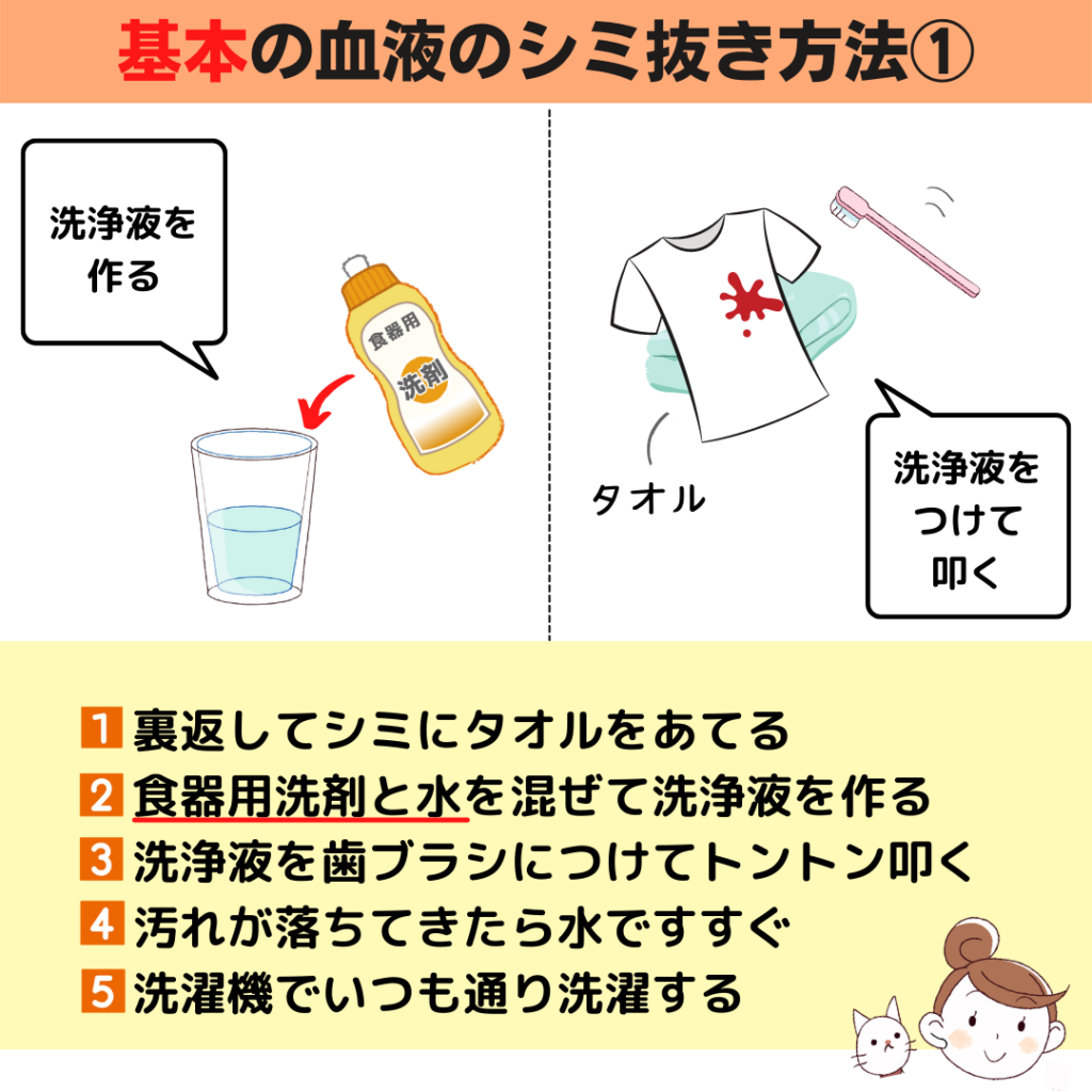 生理の血を落とす決定版！時間が経ったシミも消える科学的洗い方