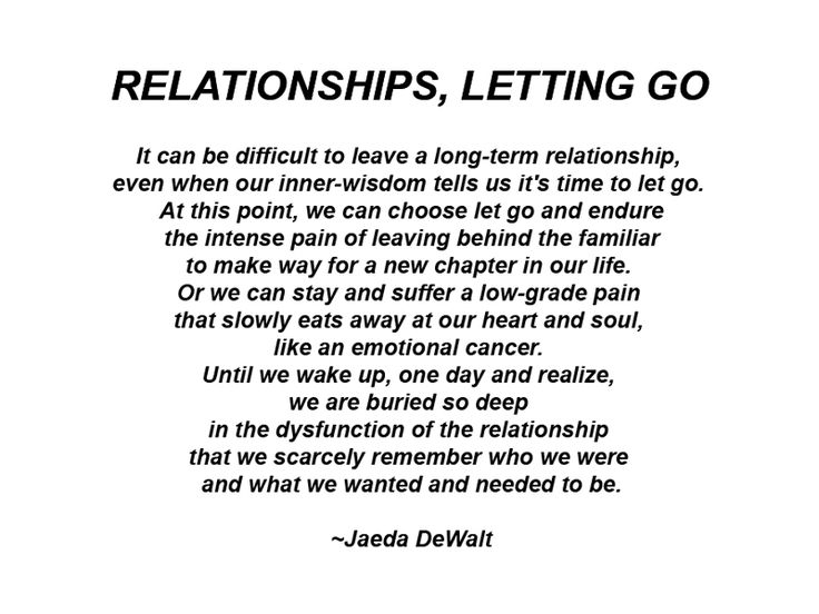 Quotes About Letting Go of a Relationship