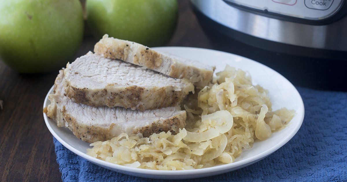 Pressure Cooker Pork and Sauerkraut