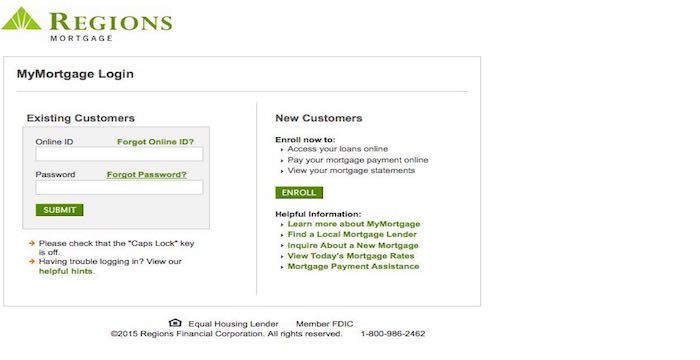Regions Mortgage Log In