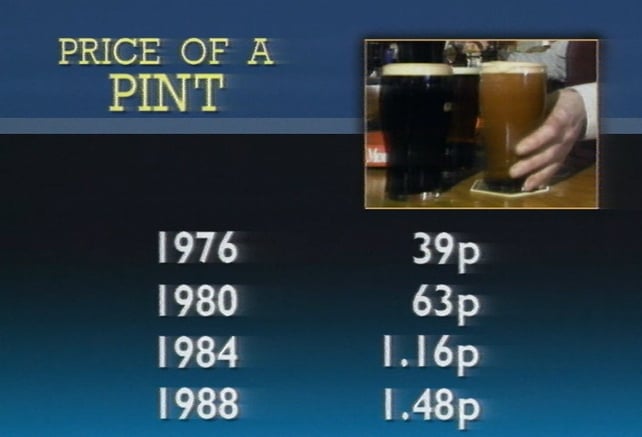 How Much Was a Pint of Beer in 1980