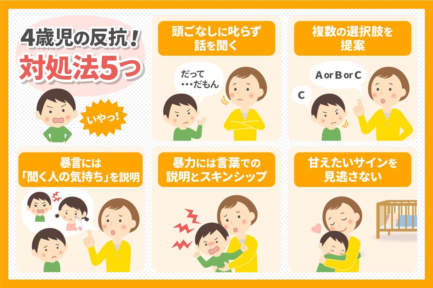 ４歳の壁はなぜ起きる？中間反抗期の乗り越え方と親のメンタルケア