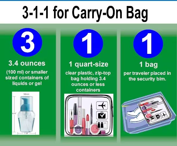 Maximum Size Liquid Carry On