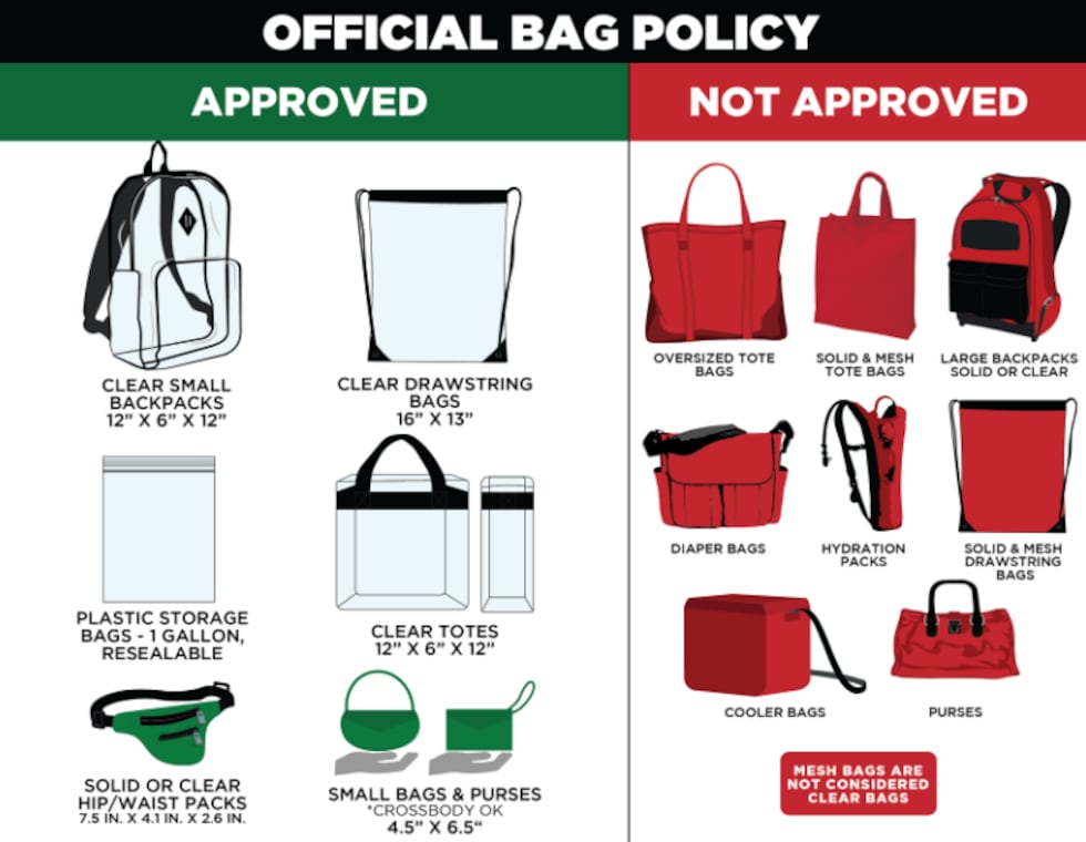 Louder Than Life Bag Policy