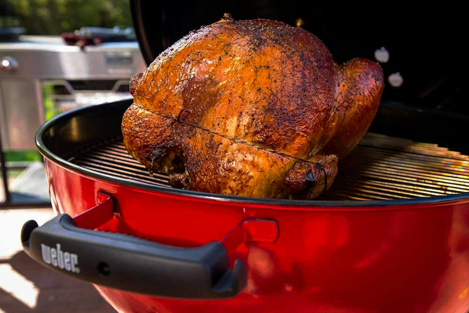Weber Grill Cooking Turkey
