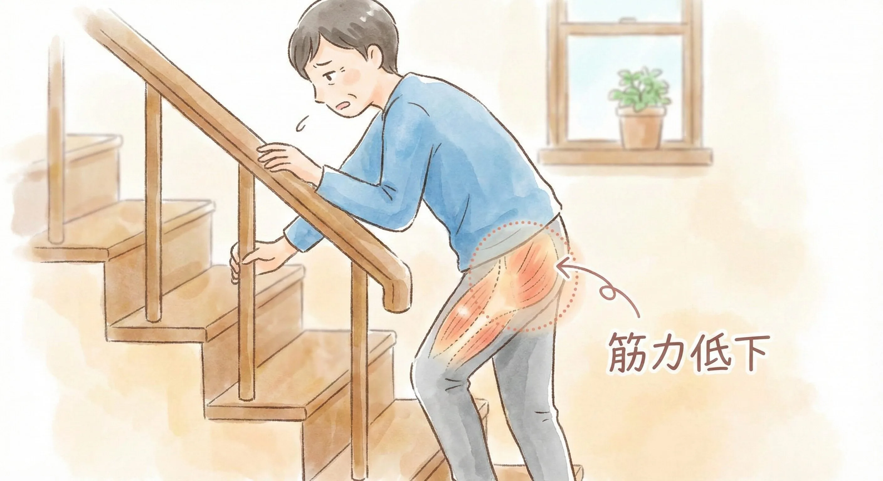 階段がきついのは運動不足じゃない？息切れ・膝痛の真相と予防法