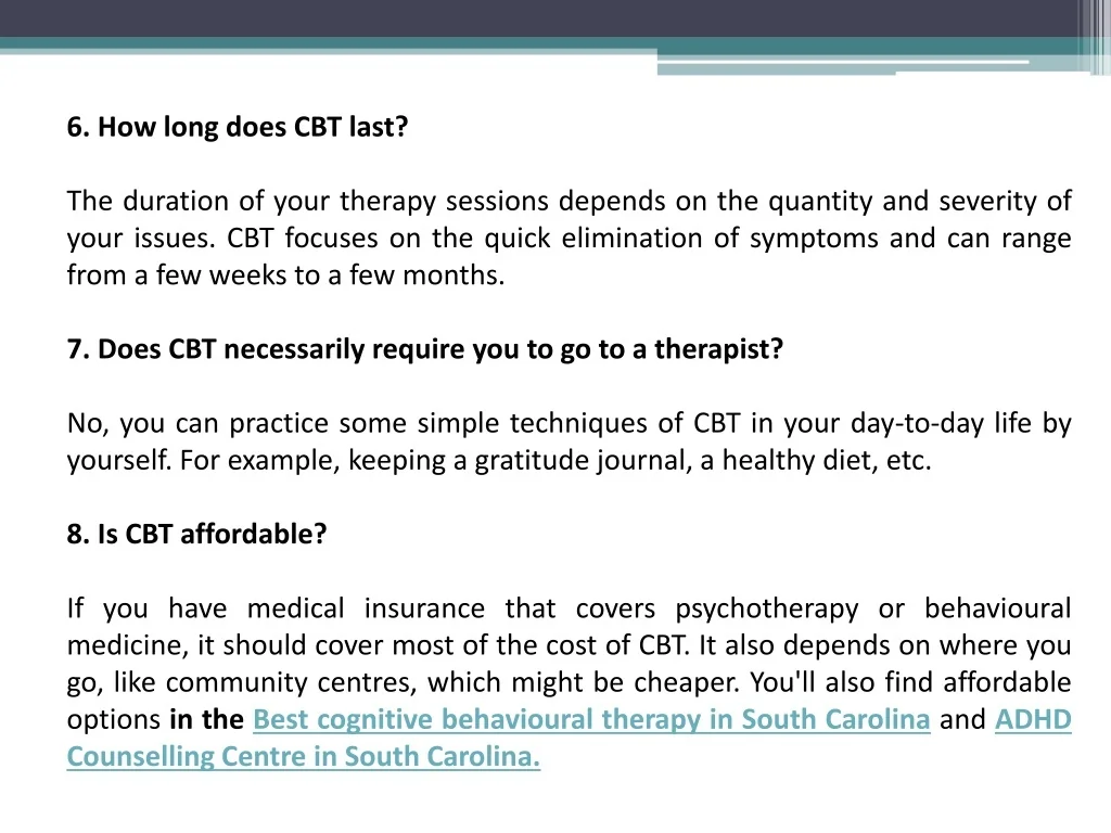 How Long Does a Cbt Take