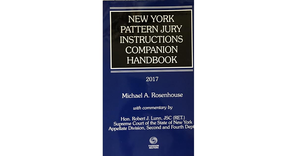 New York State Pattern Jury Instructions
