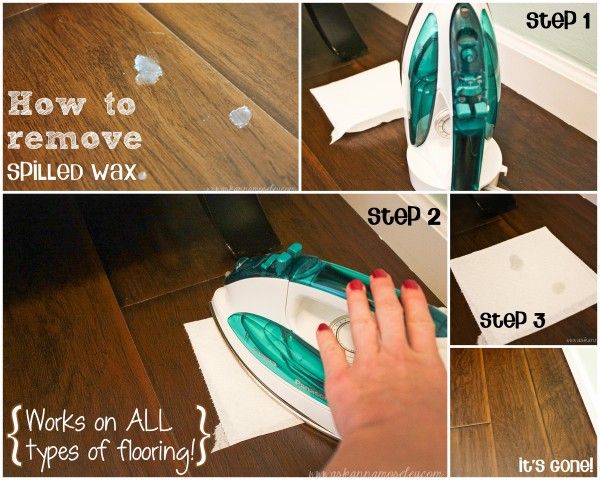 How to Remove Spilled Wax