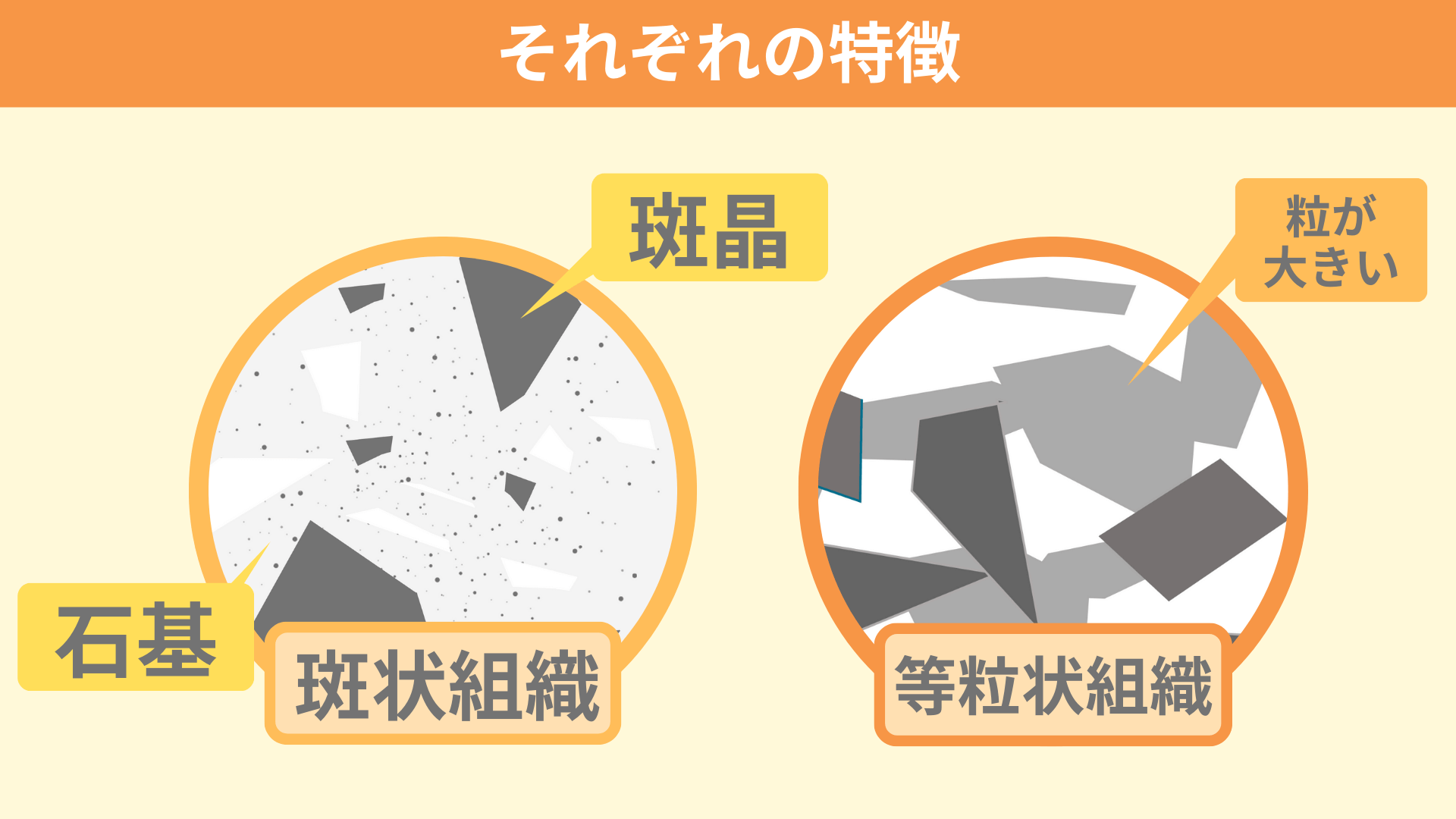 等粒状組織と斑状組織の違いを徹底解明！深成岩の特徴と覚え方