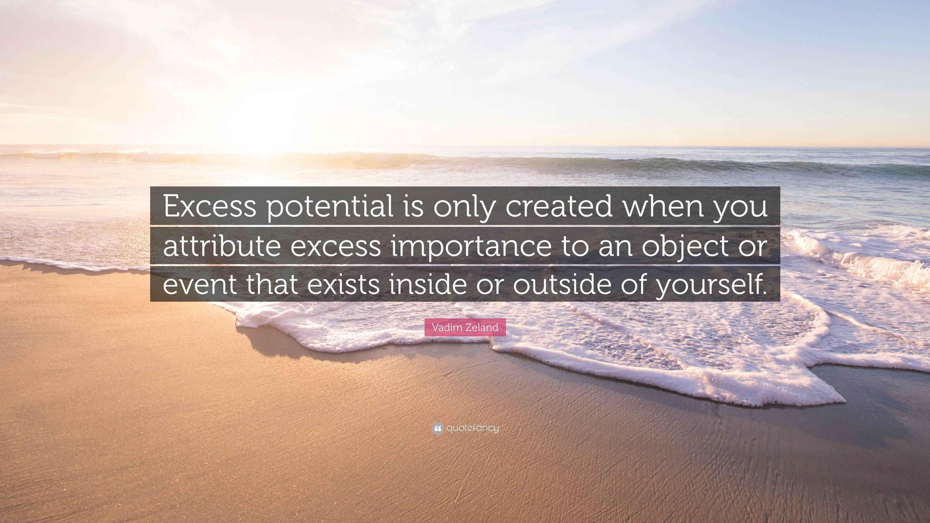 Research the Concept of Excess Potential by Vadim Zeland