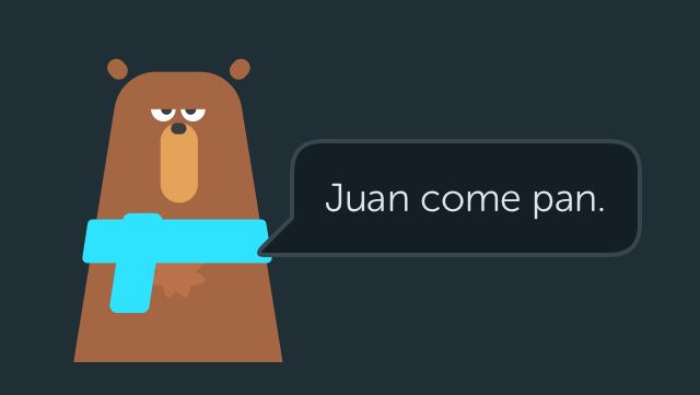 Juan Eats Bread in Spanish