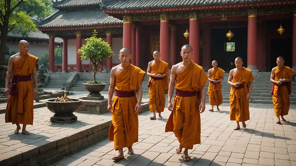 Daily Routine of a Buddhist Monk