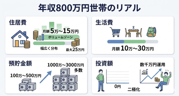 年収800万円の手取りはいくら？独身・既婚のリアルな月収と生活実態